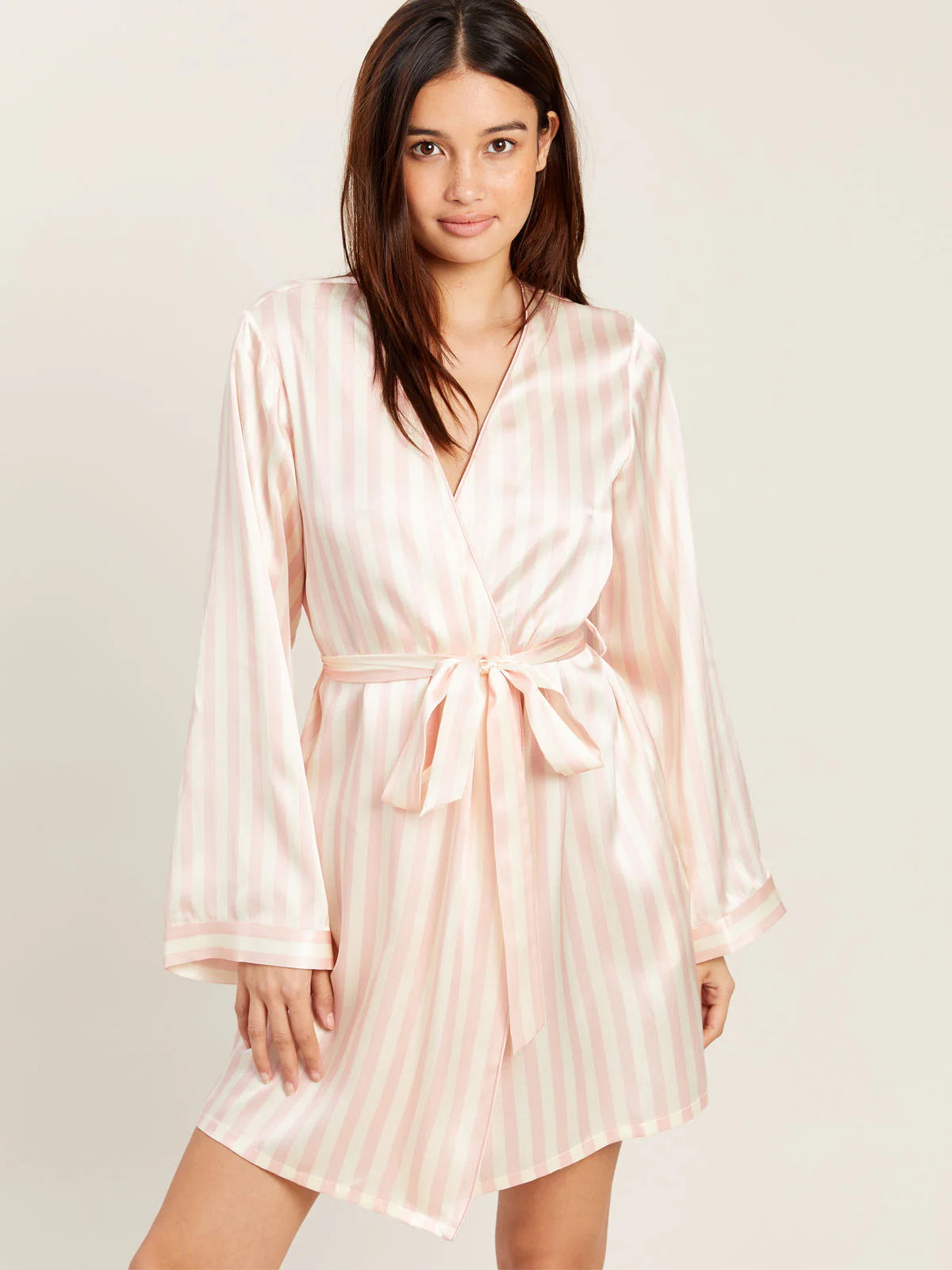 Langley Robe in Petal Stripe - Image 3