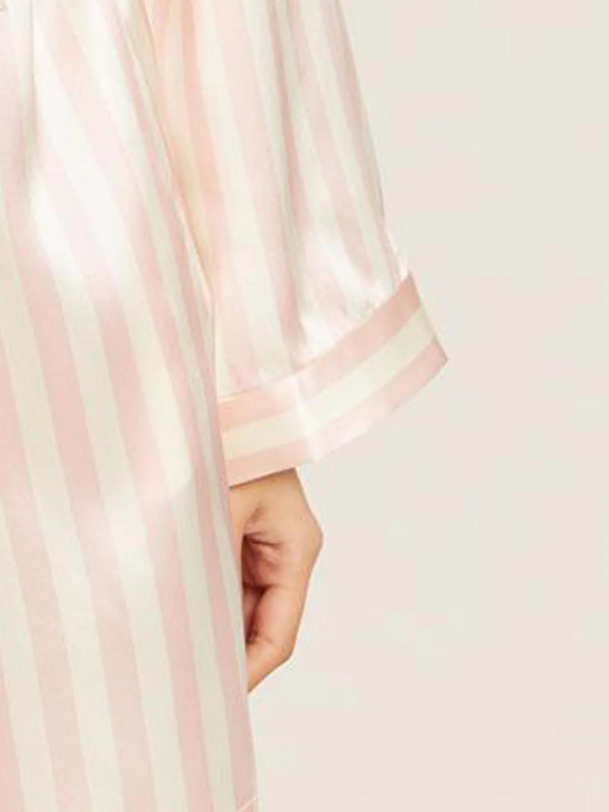 Langley Robe in Petal Stripe - Image 6