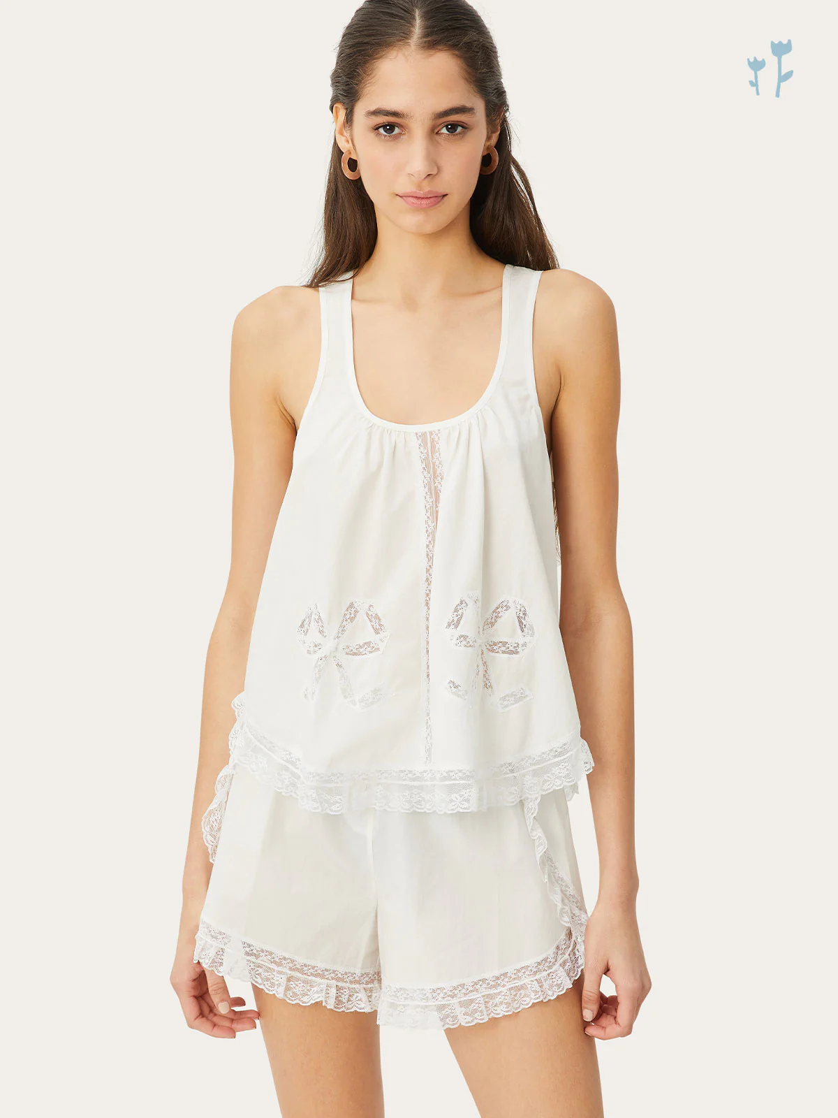 Maebelle Nessa Set in Chalk - Image 3